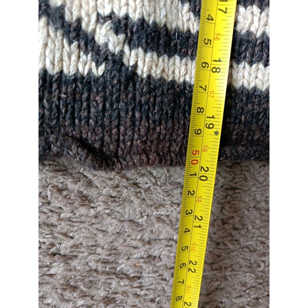 Polo Sport Turtle Neck Sweater Women's Medium Wool  Linen Nordic Pattern Knitted - Picture 7 of 7